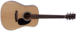 The Martin D18 is the best-known Dreadnought guitar.