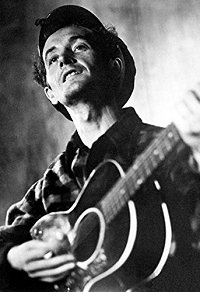 Woody Guthrie.  Click for bigger photo.