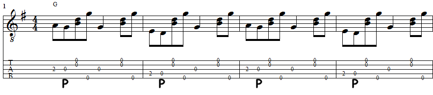 Pulling Off exercise in G