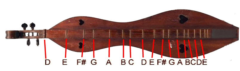 A traditional Appalachian dulcimer, with the melody string(s) tuned to D gives you a G major scale that goes down to D at the low end, a necessary accomodation for countless traditional tunes.