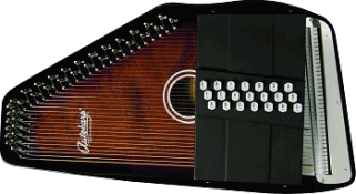 A typical post-1967 Oscar Schmidt 21-chord autoharp.  Click for bigger photo.