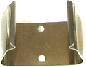 Metal battery clamp, available in bulk for a few cents to a dollar each.  Click for bigger photo.