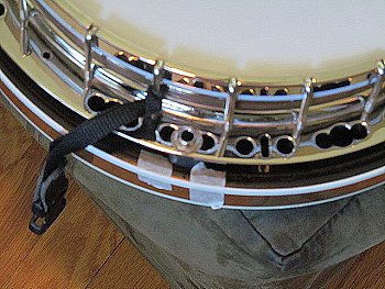 Using masking tape to show where the jack was bumping up against the inside of the resonator.