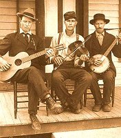 An undated early 1900s photograph of a musical trio Click for bigger photo.