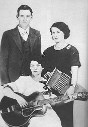 The Carter Family as they first formed in 1927. Click for bigger photo.